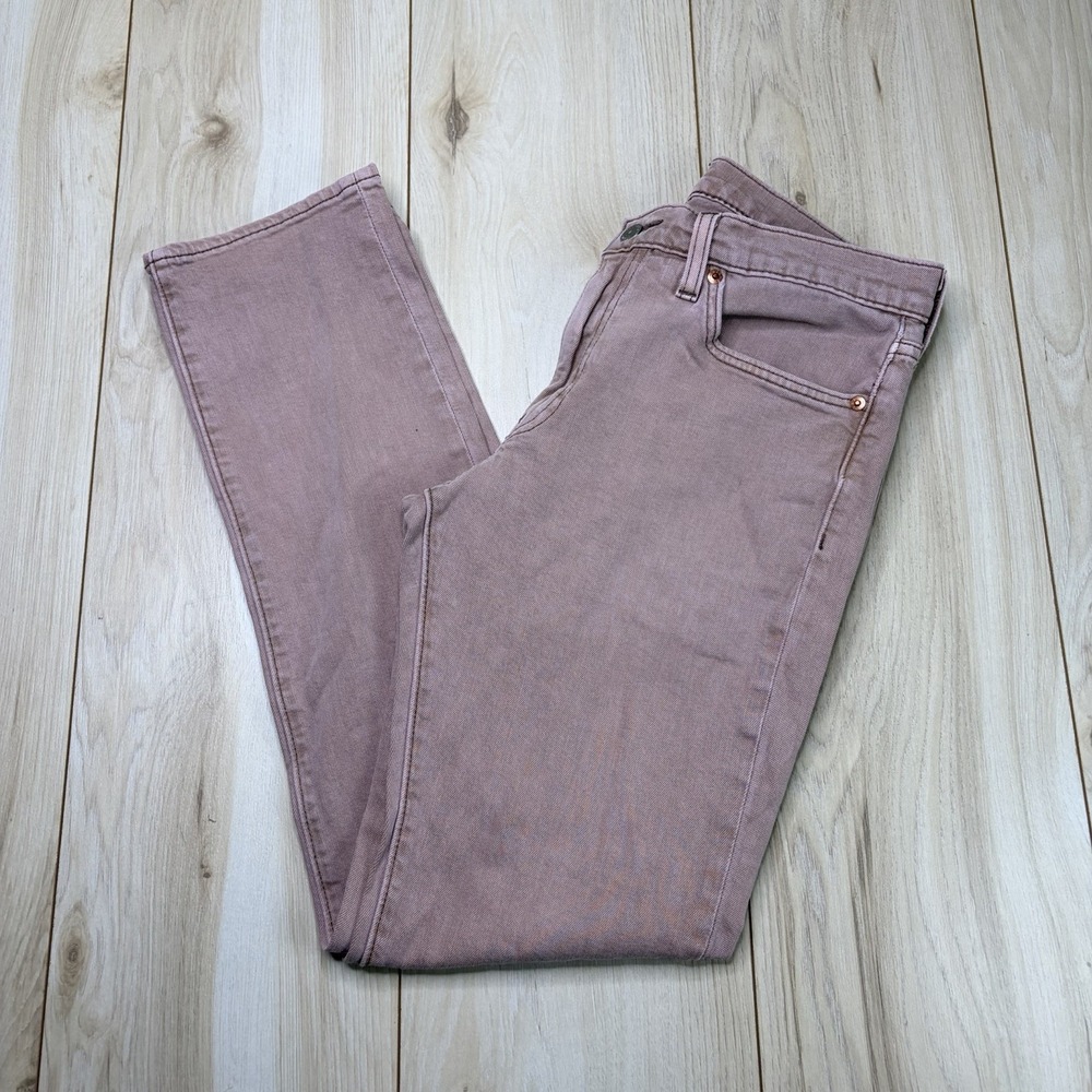 Levi Strauss & Co. 511 Premium Mens 31x32 Red Denim Jean Pants Stretch